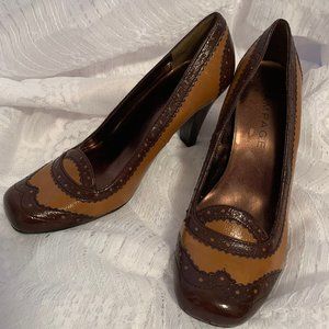 Rampage Dress Heel Size 7.5 Brown/Tan